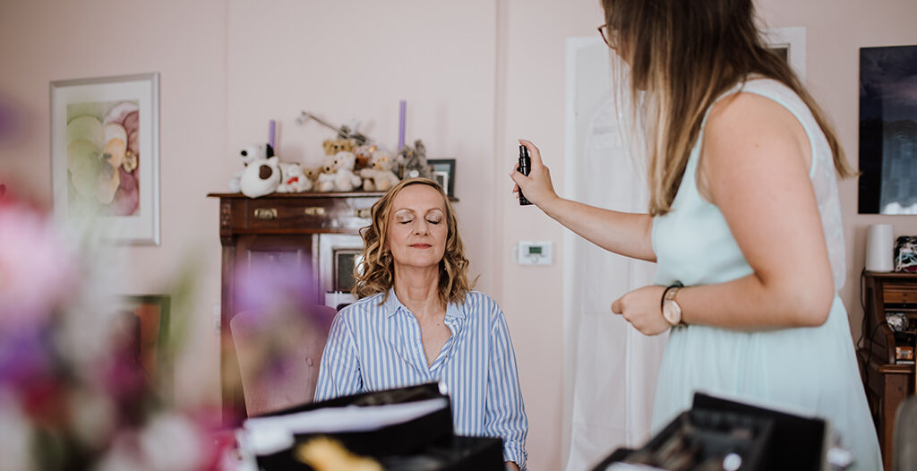 Versiegelung des Make-Ups Versiegelung des Braut Make-Ups