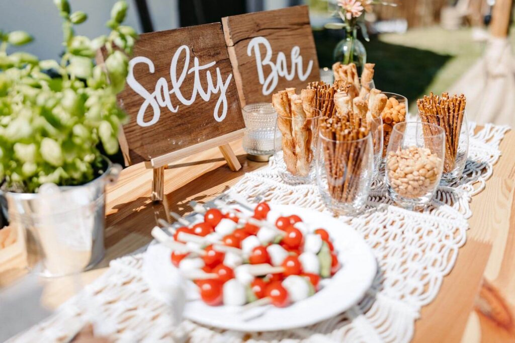 Nahaufnahme einer Saltybar